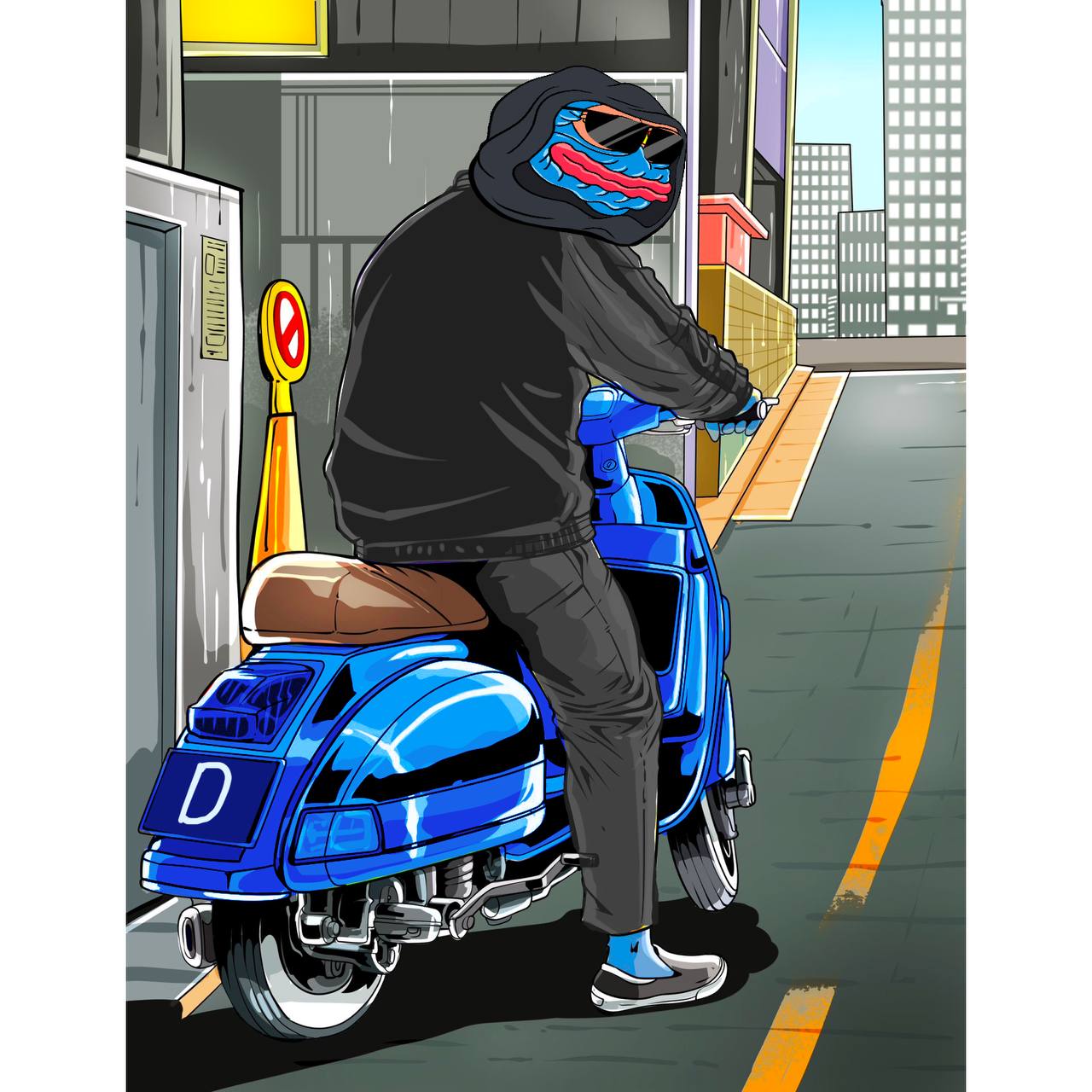 Blue Epep Mascot
